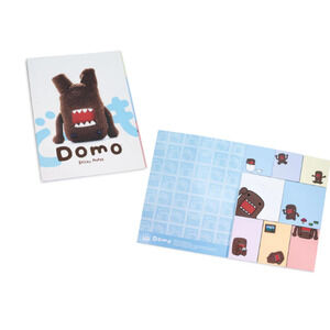 NEW Domo Desk Set Folder w/ 8 Different Small Sticky Note Pads 2010